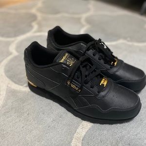 Men’s Black & Gold Reebok, Size 10.5